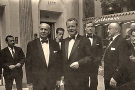 Bundeskanzler Willy Brandt, 1967 in seiner damaligen Funktion als Bundesminister des Auswärtigen und Vizekanzler